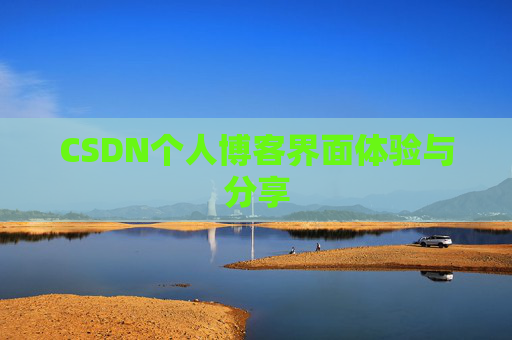 CSDN个人博客界面体验与分享